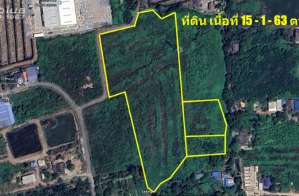 Listing No.68080980 : ขายที่ดินแปลงสวยขนาด 15 ไร่ 1 งาน 63 ตารางวา ถนนคลองครุ-ศรีเมือง ต.ท่าทราย อ.เมืองสมุทรสาคร จ.สมุทรสาคร ขายถูก กำไรตั้งแต่ซื้อ เหมาะกับการลงทุน