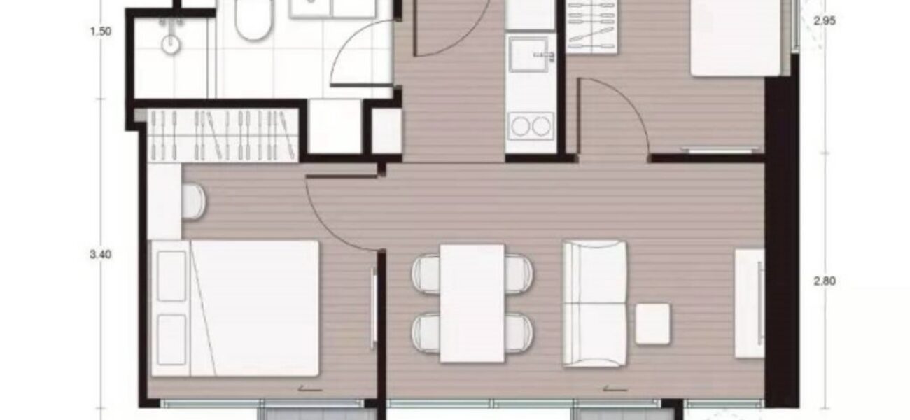Listing No. 68101040 : ขายดาวน์ คอนโด 2 นอน ห้องมุม พื้นที่ขนาด 39.20 ตรม. โครงการ Noble Create ( โนเบิล ครีเอท ) อาคาร F  ชั้น.8 ใกล้คริสตัล พาร์ค ติดถนนประดิษฐ์มนูธรรม( เลี่ยบด่วนรามอินทรา) ขายถูกที่สุดในโครงการ พิเศษโครงการนี้สามารถเลี้ยงสัตว์ได้