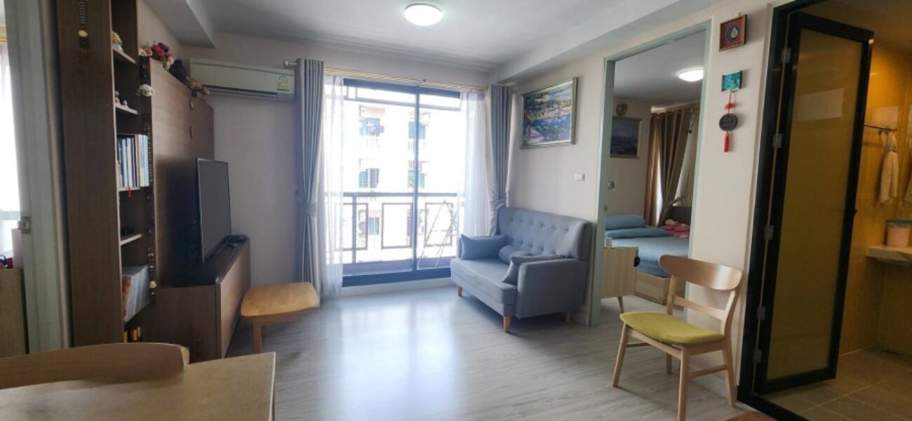 Listing No. 68101088 : ขายคอนโดแบบ 2 ห้องนอน ห้องมุม ขนาด 60.56 ตร.ม. โครงการ L Style Condo ใกล้รถไฟฟ้า MRT ห้วยขวาง ห้องสวย พื้นที่เยอะ หิ้วกระเป๋าใบเดียวพร้อมเข้าอยู่ได้เลย